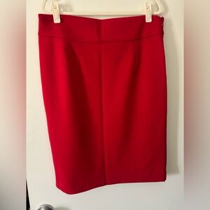 Premise Vibrant Red Pencil Skirt